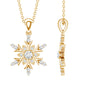 Certified Diamond Snowflake Christmas Necklace