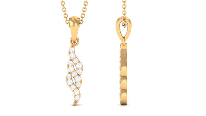 Diamond Contemporary Pendant Necklace