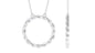 Diamond Twisted Eternity Necklace in Pave Setting