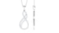Certified Diamond Infinity Pendant in Pave Setting