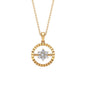 Diamond Flower Cluster Necklace for Women