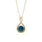 2 CT London Blue Topaz Infinity Pendant Necklace
