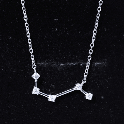 Moissanite Aries Constellation Necklace for Women