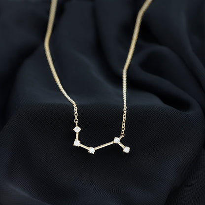 Moissanite Aries Constellation Necklace for Women