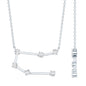 Certified Moissanite Gemini Constellation Necklace