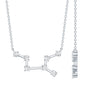 Moissanite Virgo Zodiac Constellation Necklace