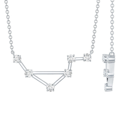 Certified Moissanite Libra Constellation Necklace