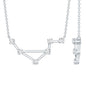 Certified Moissanite Libra Constellation Necklace