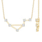 Certified Moissanite Libra Constellation Necklace