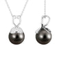 Nature Inspired 8 Carat Tahitian Pearl and Diamond Drop Pendant
