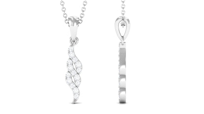 Diamond Contemporary Pendant Necklace