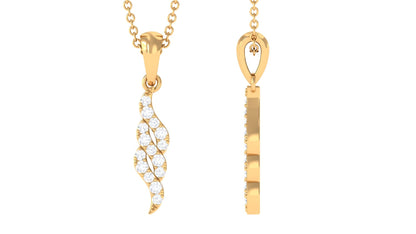 Diamond Contemporary Pendant Necklace