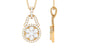 Certified Moissanite Modern Drop Pendant Necklace