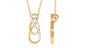 Interlock Infinity Pendant Necklace with Real Diamond
