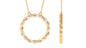 Diamond Twisted Eternity Necklace in Pave Setting