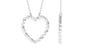 Natural Diamond Heart Necklace for Women