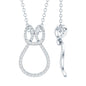 Certified Lab Grown Diamond Infinity Love Knot Necklace For Her