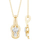 Certified Lab Grown Diamond Love Knot Pendant Necklace