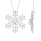Lab Grown Diamond Snowflake Winter Necklace