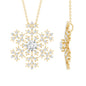 Lab Grown Diamond Snowflake Winter Necklace