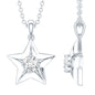 Certified Lab Grown Diamond Star Pendant Necklace For Her