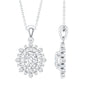 0.7 Carat Oval Lab Diamond Double Halo Bridal Pendant