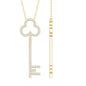 Certified Lab Grown Diamond Key Necklace For Women