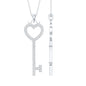 Lab Grown Diamond Key To My Heart Pendant Necklace