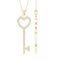 Lab Grown Diamond Key To My Heart Pendant Necklace