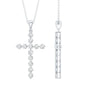 Certified Lab Grown Diamond Christian Cross Pendant