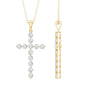 Certified Lab Grown Diamond Christian Cross Pendant