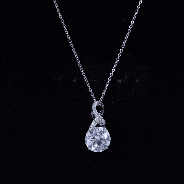 2 Carat Lab Grown Diamond Infinity Pendant Necklace
