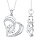 Lab Grown Diamond Heart Designer Necklace for Women
