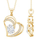 Lab Grown Diamond Heart Designer Necklace for Women