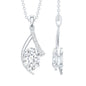 1.2 Carat Oval Lab Grown Diamond Solitaire Necklace