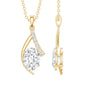 1.2 Carat Oval Lab Grown Diamond Solitaire Necklace
