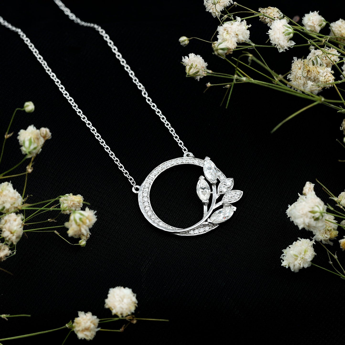 Nature Inspired Lab Grown Diamond Eternity Necklace