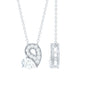 Lab Grown Diamond Pendant Necklace with Beaded Details