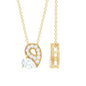 Lab Grown Diamond Pendant Necklace with Beaded Details