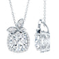 Certified 3 Carat Moissanite Designer Necklace with Silver Chain