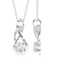 Certified Moissanite Infinity Necklace with Chain