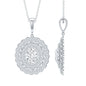 Certified 1.29 Carat Oval Moissanite Bridal Statement Necklace with Chain