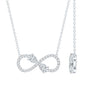 Certified Moissanite Forever Symbol Necklace for Women