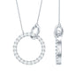 Natural Diamond Eternity Necklace for Women