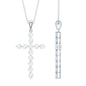 Certified Moissanite Cross Pendant Necklace