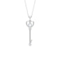 Vintage Style Diamond Key Necklace For Women