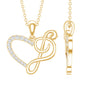 Diamond Heart and Music Note Necklace