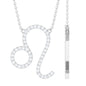 Lab Grown Diamond Leo Zodiac Necklace
