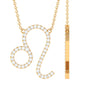 Lab Grown Diamond Leo Zodiac Necklace