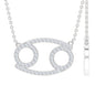 Certified Lab Grown Diamond Star Sign Cancer Necklace